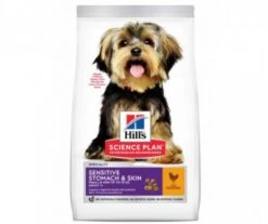 CROQUETTES CHIEN ADULTE PETITE RACE ESTOMAC ET PEAU POULET 12KG - HILL'S