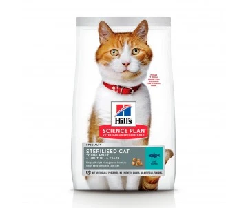 CROQUETTES CHAT JEUNE ADULTE STERILISED THON 1.5KG - Hill's Science Plan 1 CROQUETTES CHAT JEUNE ADULTE STERILISED THON 1.5KG - Hill's Science Plan
