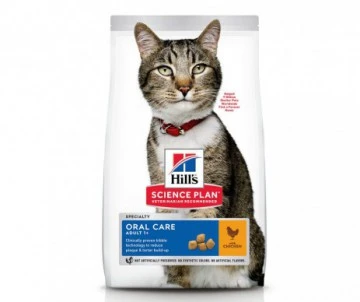 CROQUETTES CHAT ADULT ORAL CARE POULET 1.5KG - Hill's Science Plan 1 CROQUETTES CHAT ADULT ORAL CARE POULET 1.5KG - Hill's Science Plan