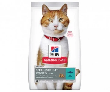 CROQUETTES CHAT YOUNG ADULT STERILISED THON 7KG - HILL'S SCIENCE PLAN 1 CROQUETTES CHAT YOUNG ADULT STERILISED THON 7KG - HILL'S SCIENCE PLAN