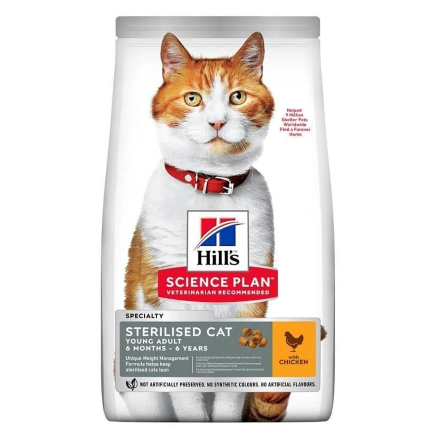 CROQUETTES CHAT JEUNE ADULTE STERILISED POULET 1.5KG - Hill's Science Plan 2 CROQUETTES CHAT JEUNE ADULTE STERILISED POULET 1.5KG - Hill's Science Plan – Image 2
