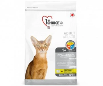 CROQUETTES CHAT HYPOALLERGENE CANARD 2,72 KG - 1ST CHOICE NUTRITION 1 CROQUETTES CHAT HYPOALLERGENE CANARD 2,72 KG - 1ST CHOICE NUTRITION