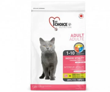 CROQUETTES CHAT INTERIEUR VITALITE POULET 2,72KG - 1ST CHOICE NUTRITION 1 CROQUETTES CHAT INTERIEUR VITALITE POULET 2,72KG - 1ST CHOICE NUTRITION