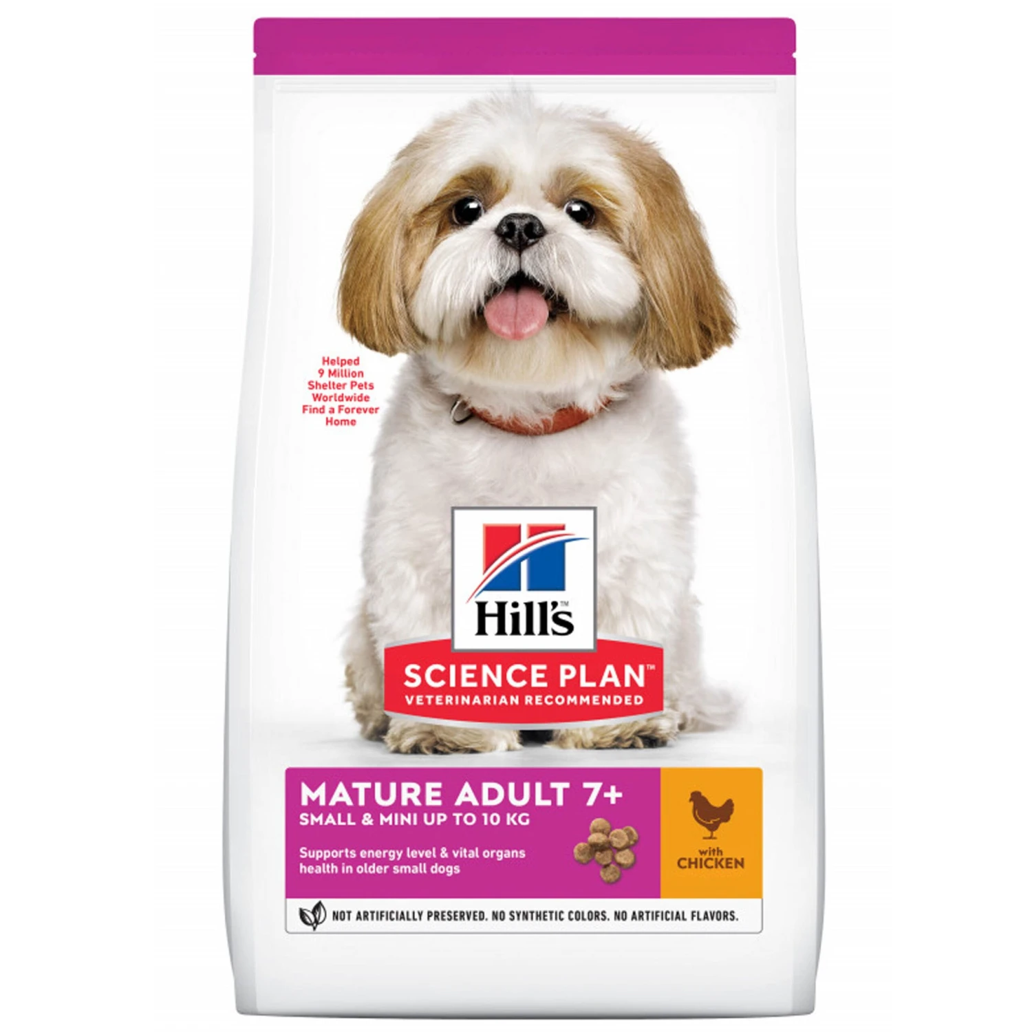 CROQUETTES CHIEN MATURE 7+ SMALL & MINI POULET 3KG - HILL'S 2 CROQUETTES CHIEN MATURE 7+ SMALL & MINI POULET 3KG - HILL'S – Image 2