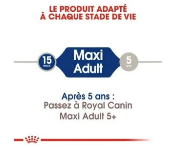 CROQUETTES CHIEN MAXI ADULT 15KG - ROYAL CANIN 4 CROQUETTES CHIEN MAXI ADULT 15KG - ROYAL CANIN – Image 4
