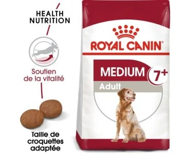 CROQUETTES CHIEN MEDIUM ADULT 7+ 15KG- ROYAL CANIN 2 CROQUETTES CHIEN MEDIUM ADULT 7+ 15KG- ROYAL CANIN – Image 2