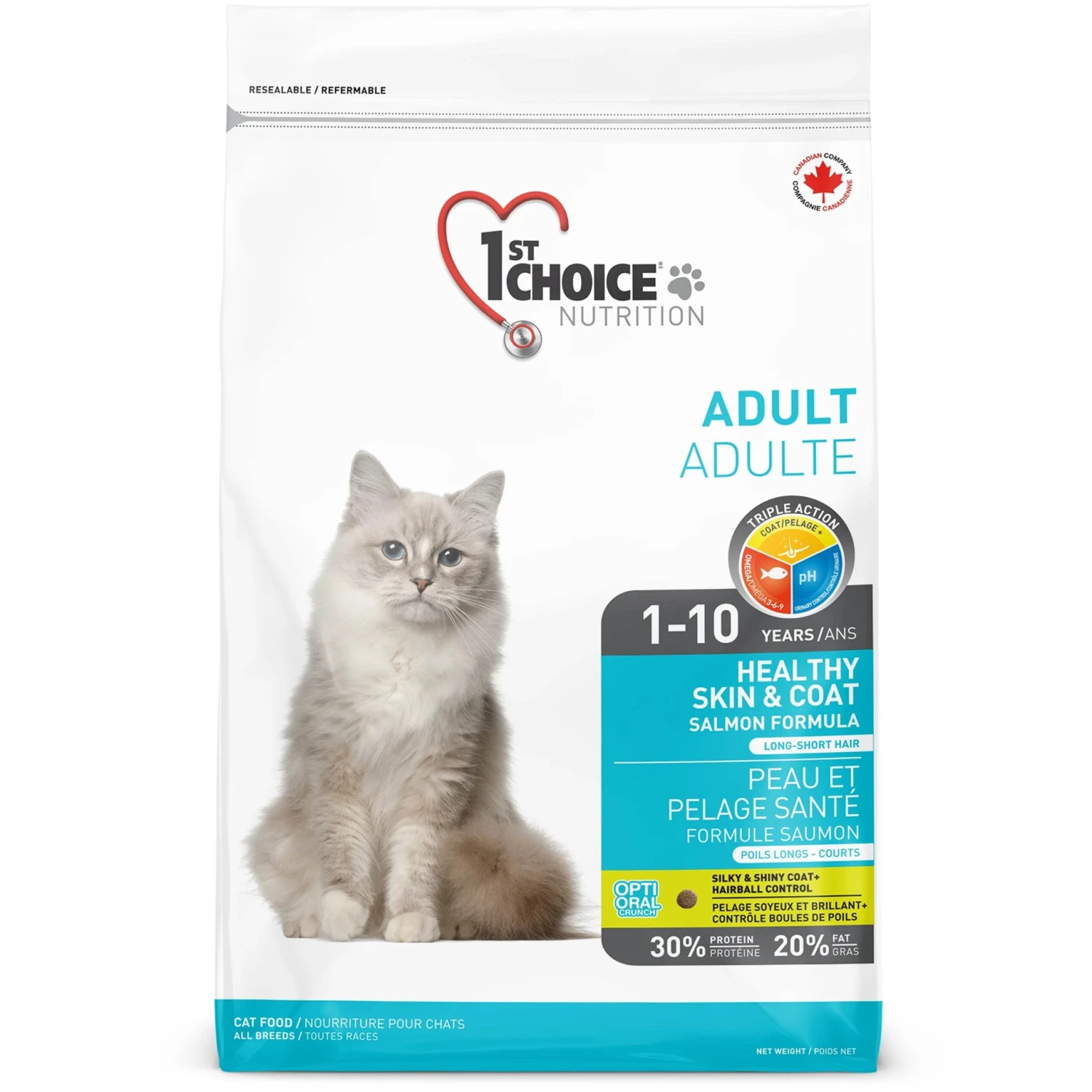 CROQUETTES CHAT PEAU PELAGE SANTE SAUMON 2,72KG - 1ST CHOICE NUTRITION 2 CROQUETTES CHAT PEAU PELAGE SANTE SAUMON 2,72KG - 1ST CHOICE NUTRITION – Image 2