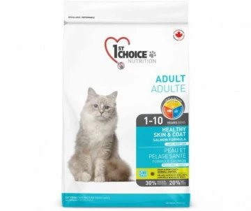 CROQUETTES CHAT PEAU PELAGE SANTE SAUMON 2,72KG - 1ST CHOICE NUTRITION 1 CROQUETTES CHAT PEAU PELAGE SANTE SAUMON 2,72KG - 1ST CHOICE NUTRITION