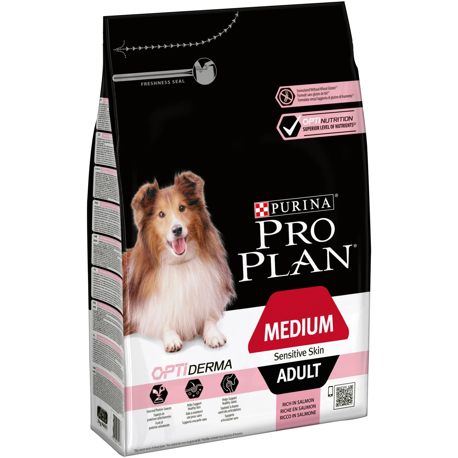 CROQUETTES CHIEN ADULTE MEDIUM SENSITIVE SKIN SAUMON 14KG - PURINA PRO PLAN 3 CROQUETTES CHIEN ADULTE MEDIUM SENSITIVE SKIN SAUMON 14KG - PURINA PRO PLAN – Image 3