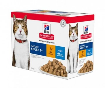 PATEE CHAT MATURE POULET ET POISSON 12X85GR - Hill's SCIENCE PLAN 1 PATEE CHAT MATURE POULET ET POISSON 12X85GR - Hill's SCIENCE PLAN