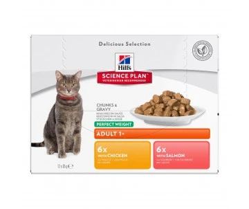 PATEE CHAT PERFECT WEIGHT POULET ET SAUMON 12X85GR - Hill's SCIENCE PLAN 3 PATEE CHAT PERFECT WEIGHT POULET ET SAUMON 12X85GR - Hill's SCIENCE PLAN – Image 3