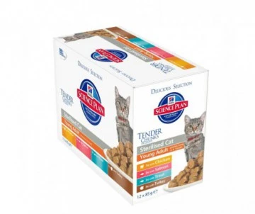 PATEE CHAT JEUNE ADULT STERILISED POULET 85GR - HILL'S Science Plan 1 PATEE CHAT JEUNE ADULT STERILISED POULET 85GR - HILL'S Science Plan