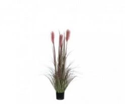 FOXTAIL ARTIFICIEL POT BORDEAUX H120D45CM