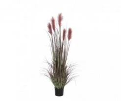 FOXTAIL ARTIFICIEL POT BORDEAUX H150D70CM