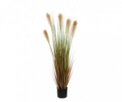 FOXTAIL ARTIFICIEL /POT MARRON D15CM