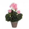 GERANIUM ROSE ARTIFICIEL - H34XD20CM