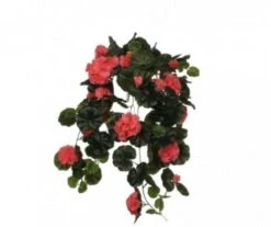 GERANIUM ARTIFICIEL SUSPENDU SAUMON - L60CM
