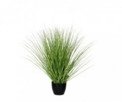 GRAS ARTIFICIEL VERT /POT H50CM