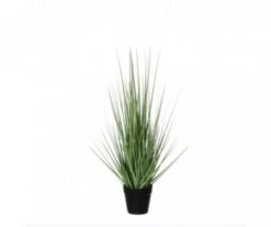 GRAS ARTIFICIEL VERT /POT PLAST D10-H53CM