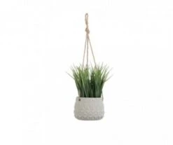 HERBE ARTIFICIEL VERT A SUSPENDRE H26XD14CM