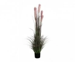 HERBE PANACHE ARTIFICIEL POT VIOLET H150