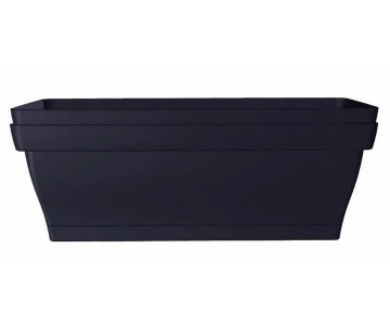 LOT DE 2 JARDINIERES ROMEO VIOLINE 50CM + SOUCOUPE 1 LOT DE 2 JARDINIERES ROMEO VIOLINE 50CM + SOUCOUPE