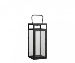 LANTERNE BARK NOIR SOLAR H41,5