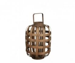 LANTERNE MARRON F. H32XD23CM