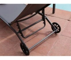 BAIN DE SOLEIL CÉLIO GRIS/GRIS - PROLOISIRS -Jardin Extérieur lit de soleil 2