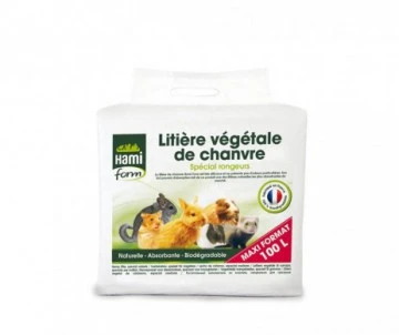 LITIÈRE CHANVRE POUR RONGEURS 100L - HAMI FORM 1 LITIÈRE CHANVRE POUR RONGEURS 100L - HAMI FORM