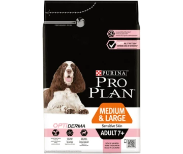 Purina CROQUETTES CHIEN MEDIUM & LARGE ADULT 7+ SENSITIVE SKIN SAUMON 14KG 1 Purina CROQUETTES CHIEN MEDIUM & LARGE ADULT 7+ SENSITIVE SKIN SAUMON 14KG