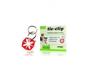 MÉDAILLE TIC-CLIP PROTECTION TIQUES ET PUCES - ANIBIO 3 MÉDAILLE TIC-CLIP PROTECTION TIQUES ET PUCES - ANIBIO – Image 3