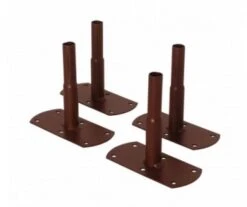 PACK 4 PIEDS DE FIXATION FER V