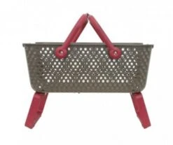 PANIER KAJO TAUPE-FRAMBOISE