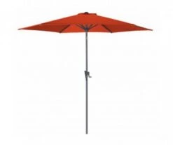 PARASOL DROIT Ø 300CM TILT GREY/PAPRIKA - Proloisirs