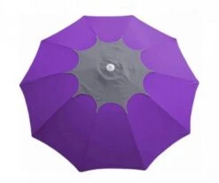 PARASOL FLOWER DIAMÈTRE 270CM CASSIS/GRIS- PROLOISIRS