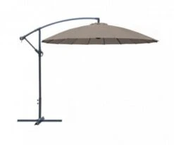 PARASOL DEPORTE ALUMINIUM Ø 300CM TAUPE