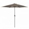 PARASOL CENTRAL MANIVELLE TAUPE MAT Ø 300CM