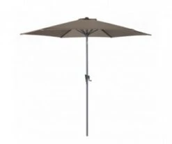 PARASOL CENTRAL MANIVELLE TAUPE MAT Ø 300CM