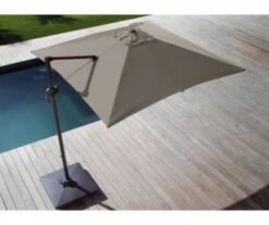 PARASOL DEPORTE 3MX3M ROMA TAUPE - Proloisirs