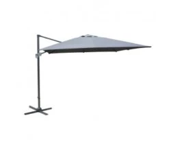PARASOL DÉPORTÉ CARRE INCLINABLE 3 X4M GRIS - Proloisirs