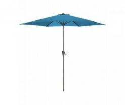 PARASOL DROIT Ø 300CM TILT GREY/AZUR - Proloisirs