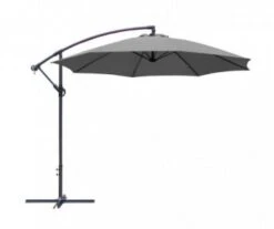 PARASOL DEPORTE Ø 300CM FIBRE GRIS