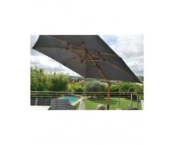 PARASOL DEPORTE ANTHRACITE 3X3M - MWH -Jardin Extérieur parasol 45