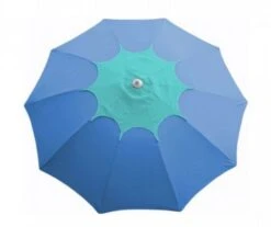 PARASOL FLOWER Ø 270CM AZUR/BLEU - PROLOISIRS