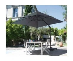 PARASOL DEPORTE 3MX3M ROMA GRIS - Proloisirs -Jardin Extérieur parasol 8