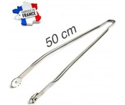 PINCE BARBECUE A ROULETTES DE 50 CM