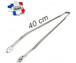 PINCE BARBECUE A ROULETTES DE 40 CM