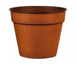 POT ACIER BRUN D28CM
