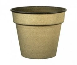 POT ACIER JAUNE D28CM